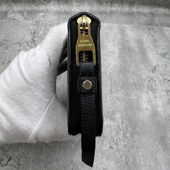 Authentic Louis Vuitton Monogram Empreinte Leather Zippy Long Wallet Black LV - Picture 4 of 10
